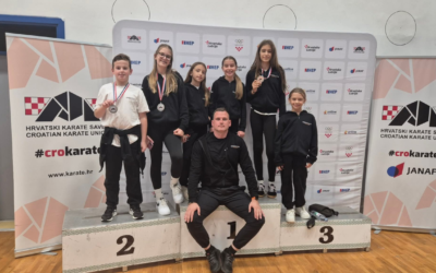 Nela Lukin i Đani Juraga viceprvaci Hrvatske u karateu